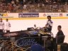 ADM rides the Bud Light West Coast Choppers Zamboni at Staples Center.