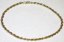 Gold 14K Diamond Cut Rope Bracelet 8" long, 3mm thick
