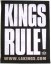 Los Angeles "Kings Rule!" Crown Logo Poster -NHL Hockey