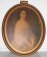 Oval Lighted Picture Frame - Mysterious Lady