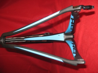 BH G5 Carbon Fiber Bicycle Frameset 2012 56cm MED Black Blue White Frame Fork!11