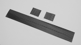 Carbon Fiber Bicycle Chainstay Protector + 2 Frame Patches - Matte / Dry Black 1