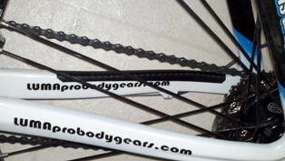 Carbon Fiber Bicycle Chainstay Protector + 2 Frame Patches - Matte / Dry Black 5