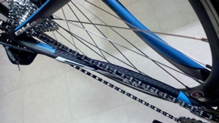 Carbon Fiber Bicycle Chainstay Protector + 2 Frame Patches - Matte / Dry Black 6