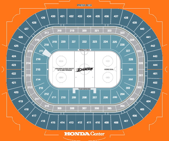 Anaheim honda center hockey seating chart