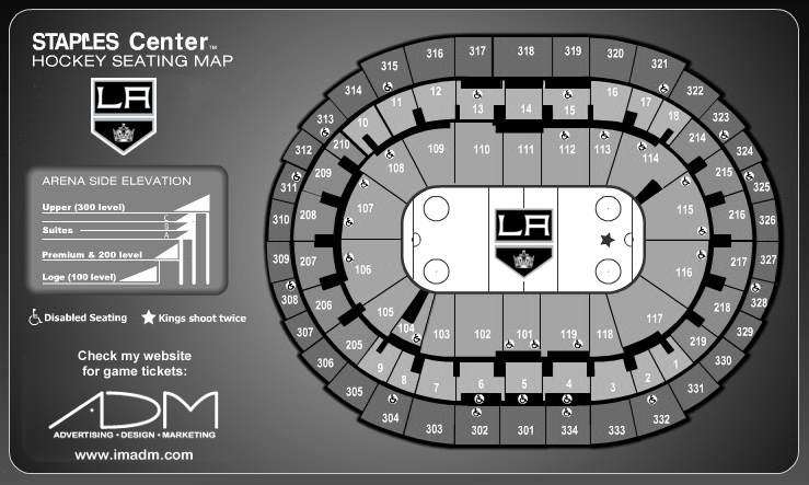 Staples Center Seating Chart For Kings Hockey