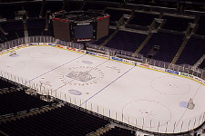 Staples Center - View from Section 315 for L.A. Kings Hockey Games