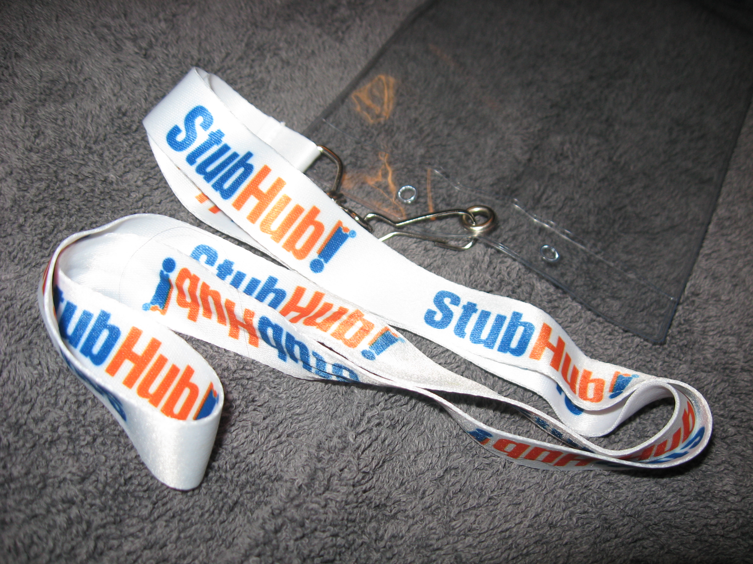 ADM Anthony D. Morrow » For Sale » StubHub! Lanyard Clear Plastic